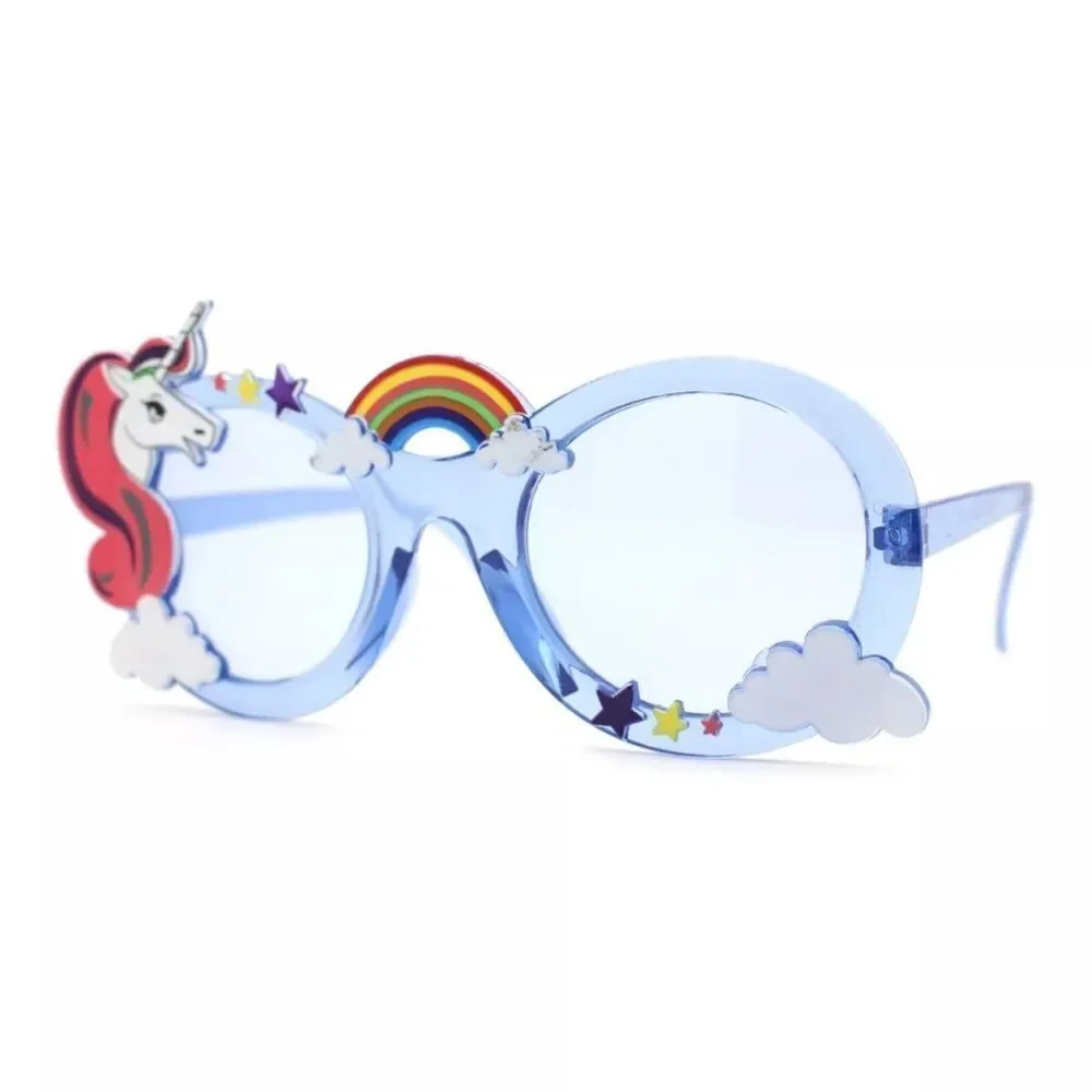 Blue Kids Unicorn Super Cute Sunglasses For Girls
